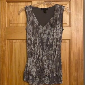 INC sleeveless top, size small.